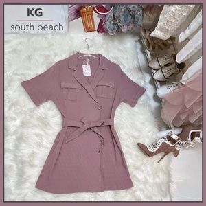 NEW Free People Wrap Dress/top- Belt, Pockets